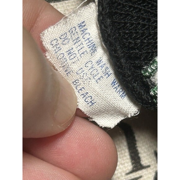 Bonnie Lee LeRoy Size Small Black Floral Embroidered Sweater Vest Cardigan Goth - Picture 8 of 10